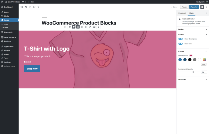 New Product Blocks Added for WooCommerce 3.6